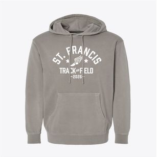St. Francis Parish School Track and Field Pigment-Dyed Hoodie