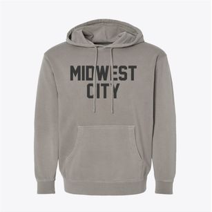 Midwest City Oklahoma Classic Block Pigment-Dyed Hoodie
