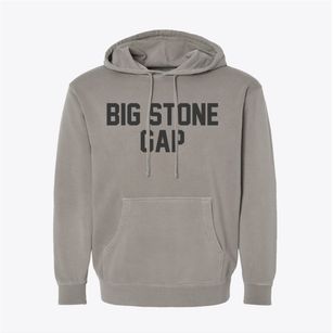 Big Stone Gap Virginia Classic Block Pigment-Dyed Hoodie