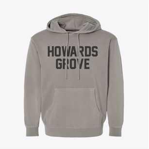Howards Grove Wisconsin Classic Block Pigment-Dyed Hoodie