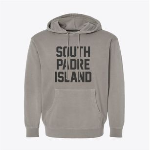 South Padre Island Texas Classic Block Pigment-Dyed Hoodie
