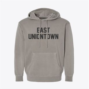 East Uniontown Pennsylvania Classic Block Pigment-Dyed Hoodie