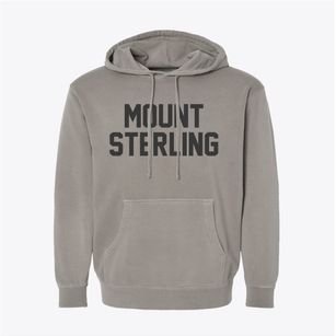 Mount Sterling Ohio Classic Block Pigment-Dyed Hoodie