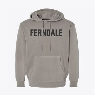 Ferndale Michigan Classic Block Pigment-Dyed Hoodie