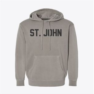 St. John North Dakota Classic Block Pigment-Dyed Hoodie