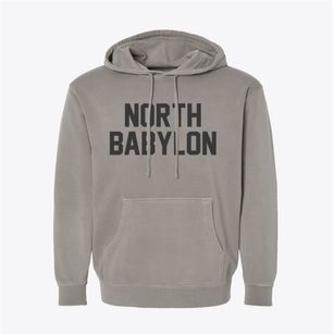 North Babylon New York Classic Block Pigment-Dyed Hoodie