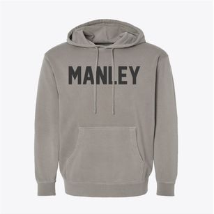 Manley Nebraska Classic Block Pigment-Dyed Hoodie