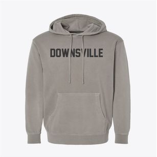 Downsville Wisconsin Classic Block Pigment-Dyed Hoodie
