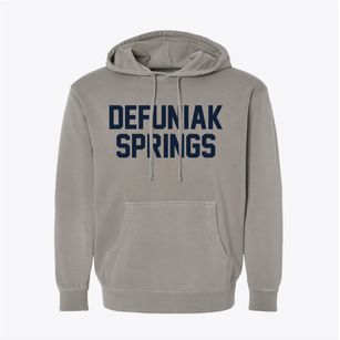 Defuniak Springs Florida Classic Block Pigment-Dyed Hoodie