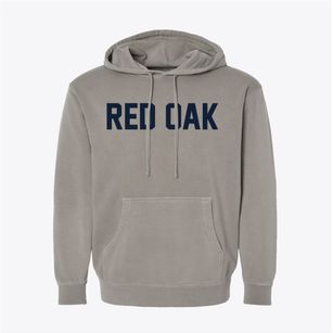 Red Oak Iowa Classic Block Pigment-Dyed Hoodie