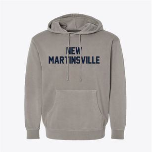 New Martinsville West Virginia Classic Block Pigment-Dyed Hoodie