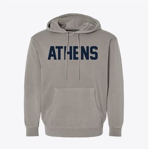 Athens New York Classic Block Pigment-Dyed Hoodie