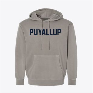 Puyallup Washington Classic Block Pigment-Dyed Hoodie