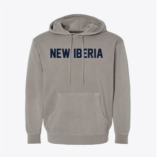 New Iberia Louisiana Classic Block Pigment-Dyed Hoodie
