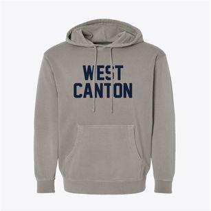 West Canton North Carolina Classic Block Pigment-Dyed Hoodie