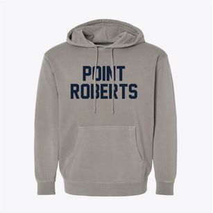 Point Roberts Washington Classic Block Pigment-Dyed Hoodie
