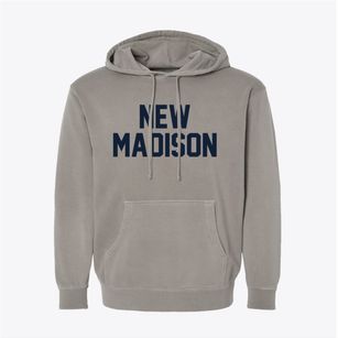 New Madison Ohio Classic Block Pigment-Dyed Hoodie