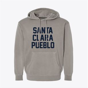 Santa Clara Pueblo New Mexico Classic Block Pigment-Dyed Hoodie