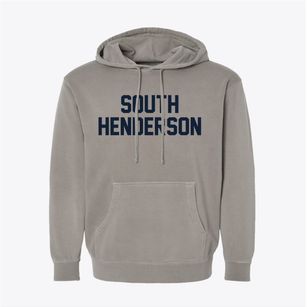 South Henderson North Carolina Classic Block Pigment-Dyed Hoodie