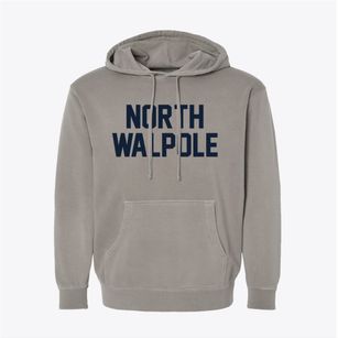 North Walpole New Hampshire Classic Block Pigment-Dyed Hoodie