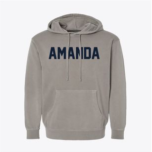 Amanda Ohio Classic Block Pigment-Dyed Hoodie