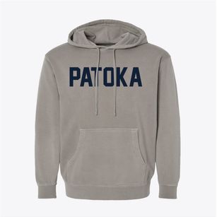 Patoka Indiana Classic Block Pigment-Dyed Hoodie