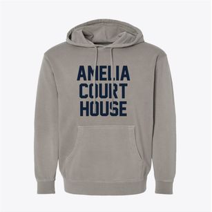 Amelia Court House Virginia Classic Block Pigment-Dyed Hoodie