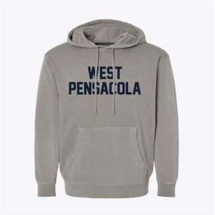 West Pensacola Florida Classic Block Pigment-Dyed Hoodie