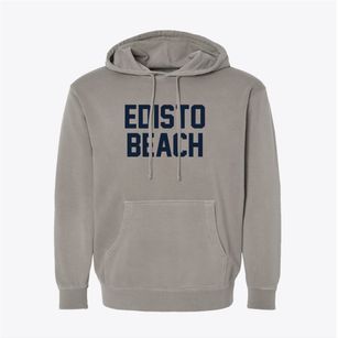 Edisto Beach South Carolina Classic Block Pigment-Dyed Hoodie