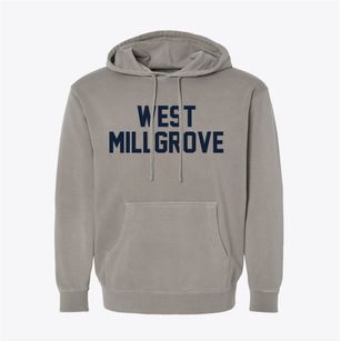 West Millgrove Ohio Classic Block Pigment-Dyed Hoodie