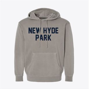 New Hyde Park New York Classic Block Pigment-Dyed Hoodie