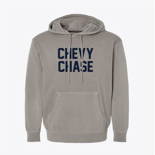 Chevy Chase Maryland Classic Block Pigment-Dyed Hoodie