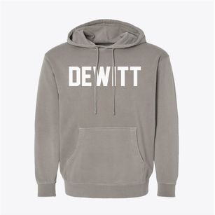 Dewitt Michigan Classic Block Pigment-Dyed Hoodie