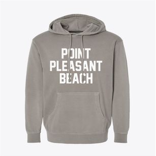 Point Pleasant Beach New Jersey Classic Block Pigment-Dyed Hoodie
