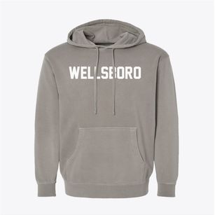 Wellsboro Pennsylvania Classic Block Pigment-Dyed Hoodie