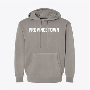 Provincetown Massachusetts Classic Block Pigment-Dyed Hoodie