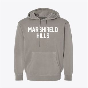 Marshfield Hills Massachusetts Classic Block Pigment-Dyed Hoodie