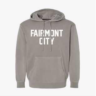 Fairmont City Illinois Classic Block Pigment-Dyed Hoodie