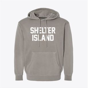 Shelter Island New York Classic Block Pigment-Dyed Hoodie