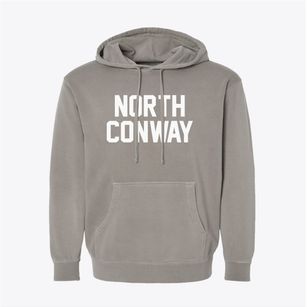 North Conway New Hampshire Classic Block Pigment-Dyed Hoodie