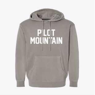 Pilot Mountain North Carolina Classic Block Pigment-Dyed Hoodie