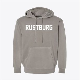 Rustburg Virginia Classic Block Pigment-Dyed Hoodie