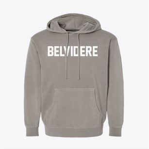 Belvidere Illinois Classic Block Pigment-Dyed Hoodie