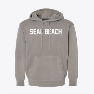 Seal Beach California Classic Block Pigment-Dyed Hoodie