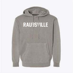 Raubsville Pennsylvania Classic Block Pigment-Dyed Hoodie