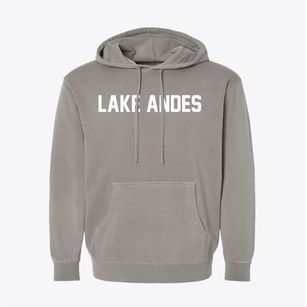 Lake Andes South Dakota Classic Block Pigment-Dyed Hoodie