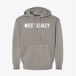 West Chazy New York Classic Block Pigment-Dyed Hoodie