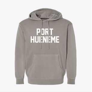 Port Hueneme California Classic Block Pigment-Dyed Hoodie