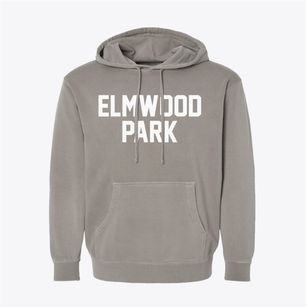Elmwood Park New Jersey Classic Block Pigment-Dyed Hoodie