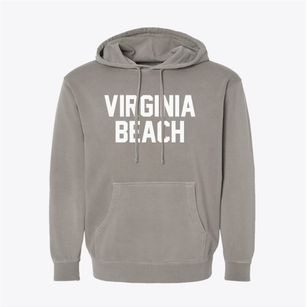 Virginia Beach Virginia Classic Block Pigment-Dyed Hoodie